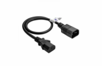 Akyga kabel prodlužovací napájecí k PC, 250V, IEC C13 / C14, 0,5m