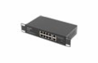 LANBERG switch PoE 19inch 10-port 100MB 8 ports PoE 30W/port max 120w RSFE-8P-2GE unmanaged