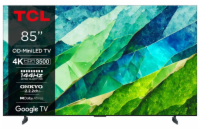 TCL 85C855 SMART TV 85" QLED/4K UHD/Mini LED/4xHDMI/144Hz/2xUSB/LAN/GoogleTV