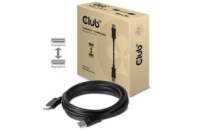 Club3D Kabel certifikovaný DisplayPort 1.4 HBR3, 8K60Hz (M/M), černé koncovky, 4m, 24 AWG