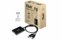 Club3D Adaptér aktivní DisplayPort na Dual Link DVI-D, USB napájení, 60cm, HDCP ON