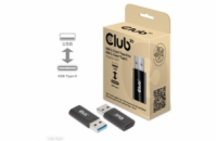 Club3D adaptér USB 3.2 Gen1 Type A na USB 3.2 Gen1 Type C (M/F), černá