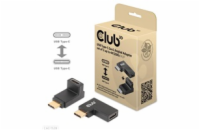 Club3D set adapterů USB-C Gen2 angled adapter set of 2, 4K120Hz, 240W, (M/F)