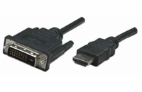 Manhattan kabel HDMI na DVI-D, Dual Link, 1m, černá