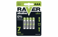 Baterie AAA (R03) alkalická RAVER  4ks