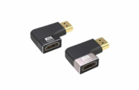 PREMIUMCORD Adaptér spojka 8K HDMI A - HDMI A, F/M, do úhlu 90° - pravá