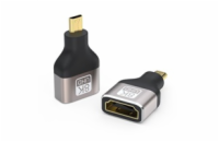 PREMIUMCORD Adapter 8K HDMI Typ A - micro HDMI Typ D, kovová, pozlacená