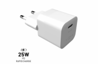 Fixed FIXC25M-C-WH Síťová nabíječka FIXED Mini s USB-C výstupem a podporou PD, 25W, bílá