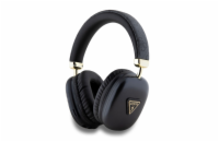 Guess PU Leather 4G Triangle Logo Bluetooth Stereo Headphone Black Poznejte novou dimenzi poslechu s bezdrátovými sluchátky na uši Guess PU Leather 4G Triangle Logo!