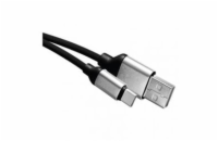 nabíjecí/datový kabel USB-A 2.0 / USB-C 2.0, 1m, černý