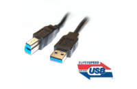 Kabel USB 3.0 Super-speed 5Gbps A-B  9pin 1m