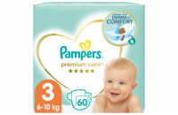 Pampers Premium Care Plenky Velikost 3, 6kg-10kg, 60ks