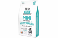 Brit Care Mini Grain Free Light & Sterilised 2kg granule pro psy