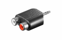 Adaptér stereojack 3.5 - 2x cinch M/F