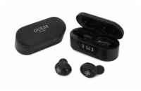 Guess True Wireless Classic Logo BT5.0 5H Stereo Earphones, černá Guess electronic collection - ergonomická, bezdrátová TWS Bluetooth sluchátka určená pro inteligentní redukci hluku a nejvyšší kvalit