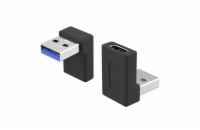 PremiumCord USB-C - USB 3.0 Male kur31-27 Zahnutá 90° redukce USB-C Female na USB-A Male