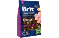 Brit Premium by Nature Adult S 3kg granule pro psy