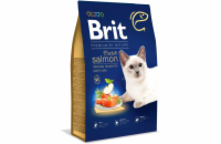 Brit Premium by Nature Cat. Adult Salmon, 8kg granule pro kočky