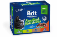 Brit Premium Cat Pouches Sterile Plate 1200 (12x100g) kapsičky pro kočky