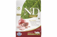 N&D PRIME CAT Neutered Chicken & Pomegranate 300g granule pro kastrované kočky