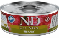 N&D QUINOA CAT Adult Urinary Duck & Cranberry 80g konzerva pro kočky