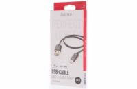 Hama MFi USB kabel pro Apple, USB-A Lightning 1,5 m, černý