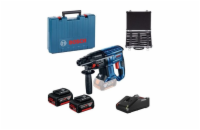 Bosch GBH 180-LI + 11dílná sada vrtáků SDS plus + 2× GBA 18V 4.0Ah v kufříku (0.615.990.M33)