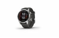 Garmin fenix7S Pro – Solar Edition, Silver / Black Band