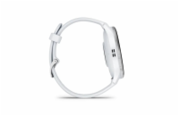 Garmin Venu 3, Silver/ White, silikonový řemínek