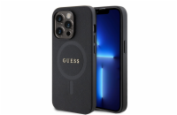 Guess PU Saffiano MagSafe Zadní Kryt pro iPhone 15 Pro Max Black