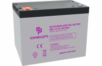 Conexpro baterie gelová, 12V, 75Ah, životnost 10-12 let, M6, Deep cycle