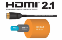 ULTRA HDMI 2.1 High Speed + Ethernet kabel 8K@60Hz,zlacené 10m