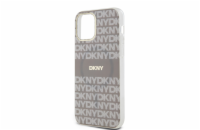 DKNY PC/TPU Repeat Pattern Tonal Stripe Magsafe Zadní Kryt pro iPhone 12/12 Pro Beige