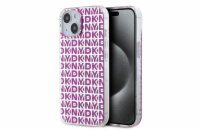 DKNY PC/TPU Repeat Pattern Zadní Kryt pro iPhone 15 Pink