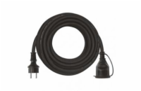 Venkovní prodlužovací kabel 10m / 1 zásuvka / černý / guma-neopren / 230 V / 2,5mm2