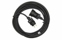 Venkovní prodlužovací kabel 30m / 1 zásuvka / černý / guma / 230 V / 1,5mm2