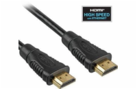 KABEL HDMI A - HDMI A M/M 3m zlac. kon.verze HDMI 1.4 high speed ethernet