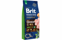 Brit Premium by Nature Adult XL 15kg granule pro psy