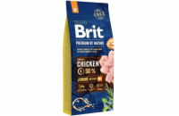 Brit Premium by Nature Junior M 15kg granule pro štěňata