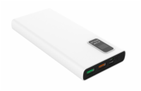 Platinet Power Bank PMPB10WQC726W 10000mAh PD3.0 QC3.0 display bílá