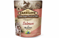 Carnilove Dog Pouch Paté Salmon with Blueberries for Puppies 300g kapsičky pro psy