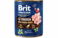 Brit Premium by Nature Chicken with Hearts 800g konzerva pro psy