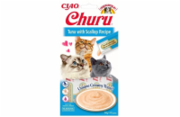 Churu Cat Tuna with Scallop 4x14g