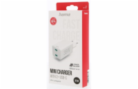 Hama rychlá USB nabíječka, 2x USB-C PD/QC, 35 W