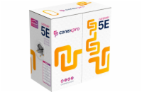 Conexpro FTP kabel venkovní, CAT5e, PE, 24 AWG, 305m, černý