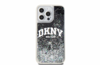 DKNY Liquid Glitter Arch Logo Zadní Kryt pro iPhone 13 Pro Max Black