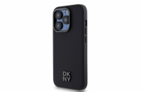 DKNY PU Leather Stack Logo Magsafe Zadní Kryt pro iPhone 15 Pro Black