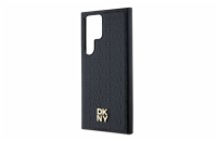 DKNY PU Leather Repeat Pattern Stack Logo Magsafe Zadní Kryt pro Samsung Galaxy S24 Ultra Black