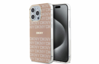 DKNY PC/TPU Repeat Pattern Tonal Stripe Magsafe Zadní Kryt pro iPhone 15 Pro Max Pink