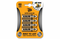 JCB SUPER alkalická baterie LR06, blistr 4 ks